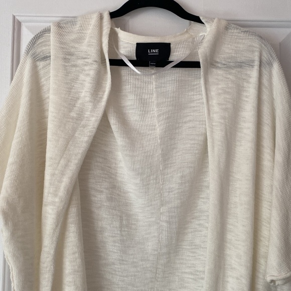 Line the Label open front cotton slub cardigan XS - Picture 2 of 5